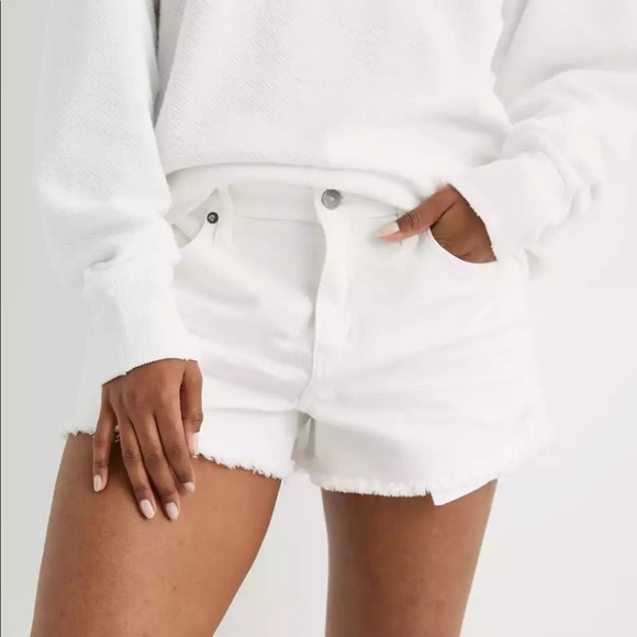 NWT Aerie Daydream Denim Shorts in White Size XXL - Picture 2 of 9